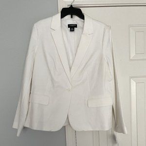 LIZ CLAIBORNE CAREER WHITE BLAZER